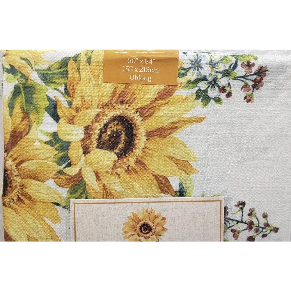 Printed Fabric Tablecloth, 60